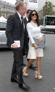 Salma Hayek at the Stella McCartney fashion show at Paris Fashion Week - Sep. 30, 2013 