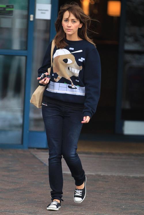 Samia Ghadie Leaving hotel in Borehamwood, January 14, 2013