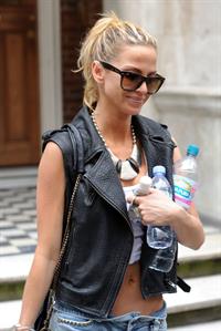 Sarah Harding walking in London on July 12, 2012