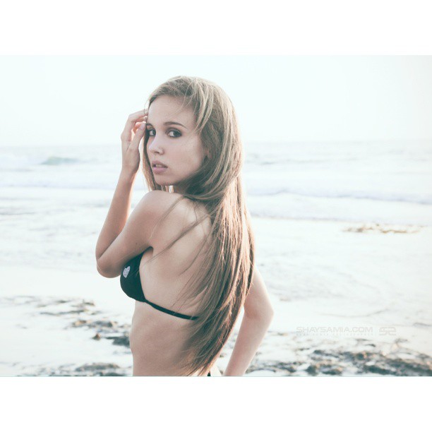 Maria Domark in a bikini