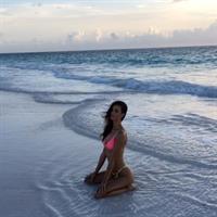 Robin Holzken in a bikini