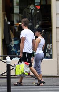 Scarlett Johansson - Jogging in the Jardin du Luxembourg in Paris on August 20, 2012