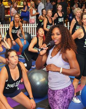 Serena Williams Nike Training Club App Workout - Melbourne January 8, 2013 