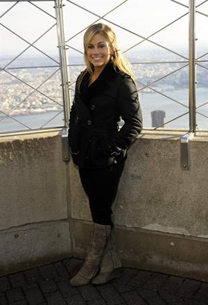 Shawn Johnson Visits The Empire State Building November 28, 2012
