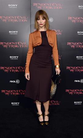 Sienna Guillory Resident Evil: Retribution - Los Angeles Premiere, 13 Sep 2012 