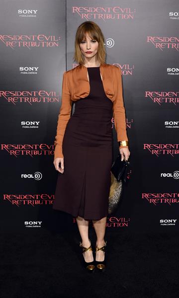 Sienna Guillory Resident Evil: Retribution - Los Angeles Premiere, 13 Sep 2012 