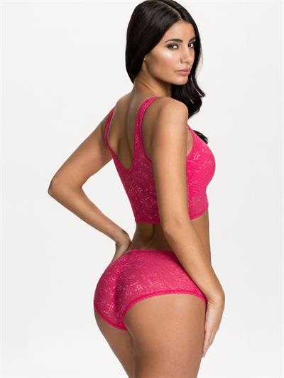 Johanna Lundback in lingerie - ass