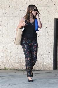 Sophia Bush walking and talking in Beverly Hills on August 27, 2012