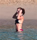Stephanie Seymour bikini candids on the beach in St. Barts 12/31/12 
