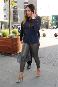 Tamara Ecclestone leaving an office building in London October 4, 2012 