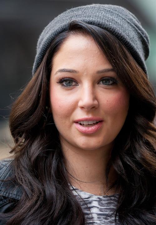 Tulisa Contostavlos outside BBC Radio One in London October 3, 2012 