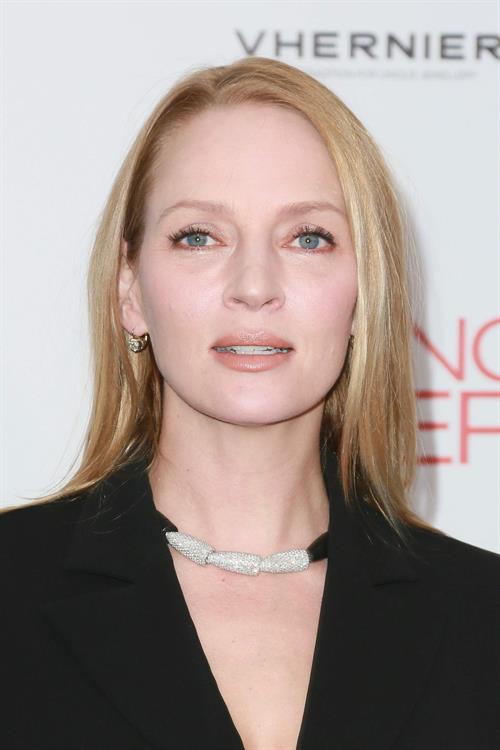 Uma Thurman New York Premiere of 'Playing for Keeps' presented by The Cinema Society & Film District December 5 