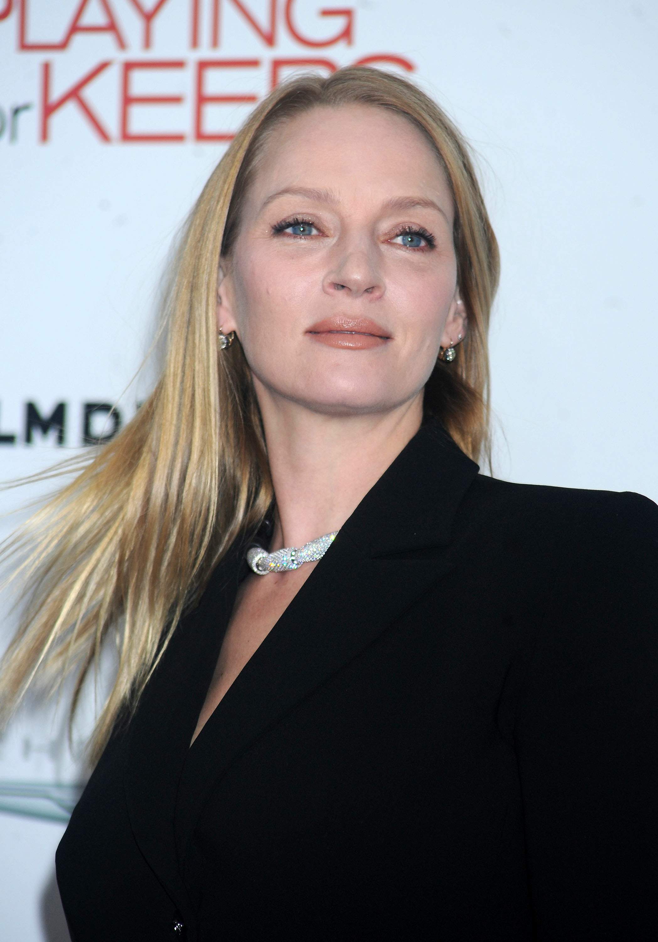 Uma Thurman New York Premiere of 'Playing for Keeps' presented by The Cinema Society & Film District December 5 