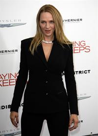Uma Thurman New York Premiere of 'Playing for Keeps' presented by The Cinema Society & Film District December 5 