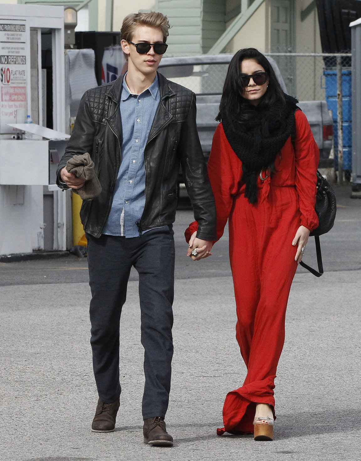 Vanessa Hudgens - headed to church in Hollywood 12/30/12  