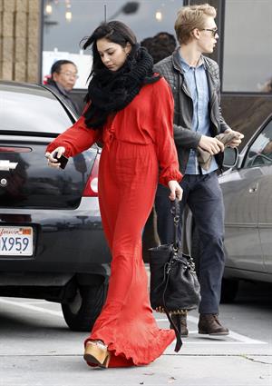 Vanessa Hudgens - headed to church in Hollywood 12/30/12  