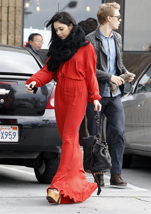 Vanessa Hudgens - headed to church in Hollywood 12/30/12  