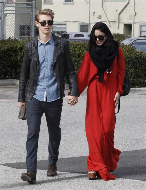 Vanessa Hudgens - headed to church in Hollywood 12/30/12  