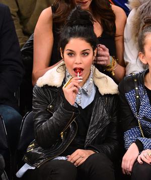 Vanessa Hudgens at Dallas Mavericks vs New York Knicks Game 9/11/12 