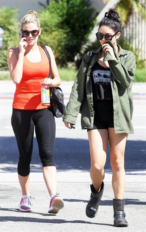Vanessa Hudgens heading to a gym in LA October 3, 2012 