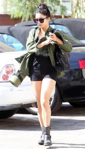 Vanessa Hudgens heading to a gym in LA October 3, 2012 