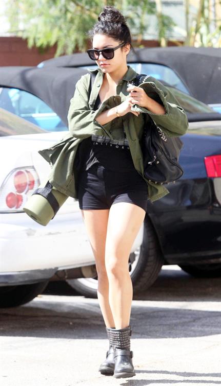 Vanessa Hudgens heading to a gym in LA October 3, 2012 