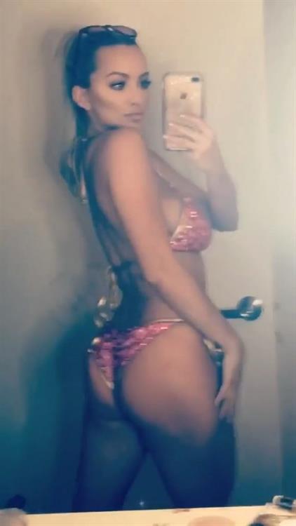Lindsey Pelas in a bikini taking a selfie and - ass