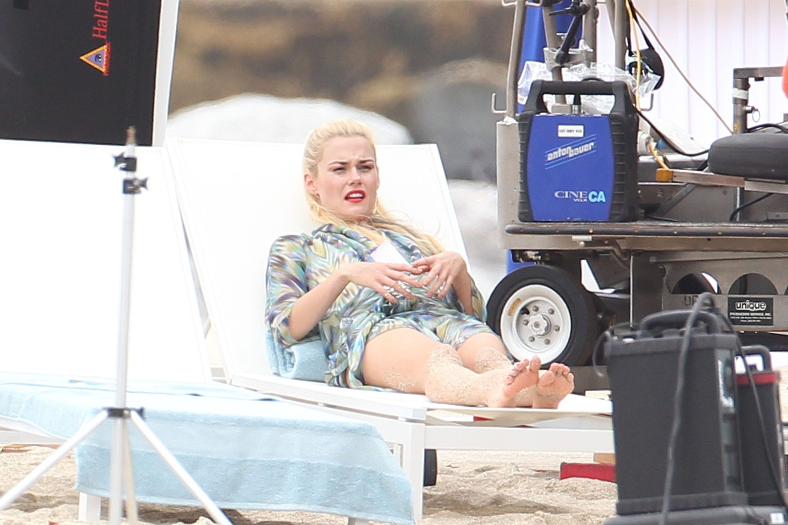 Rachael Taylor Pictures Rachael Taylor filming Charlie's Angels on a beach in Miami 02-09-11