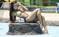 Aline Riscado in a bikini