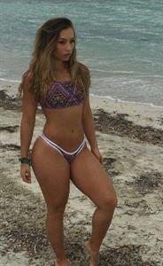 Nicole Mejia in a bikini