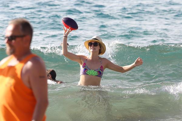 Candice Accola in bikini on the beach in Maui, April 15, 2014