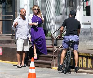 Mariah Carey strolls around New York City August 25, 2014