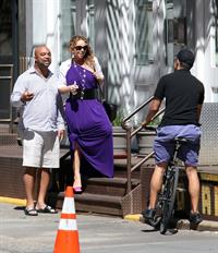 Mariah Carey strolls around New York City August 25, 2014