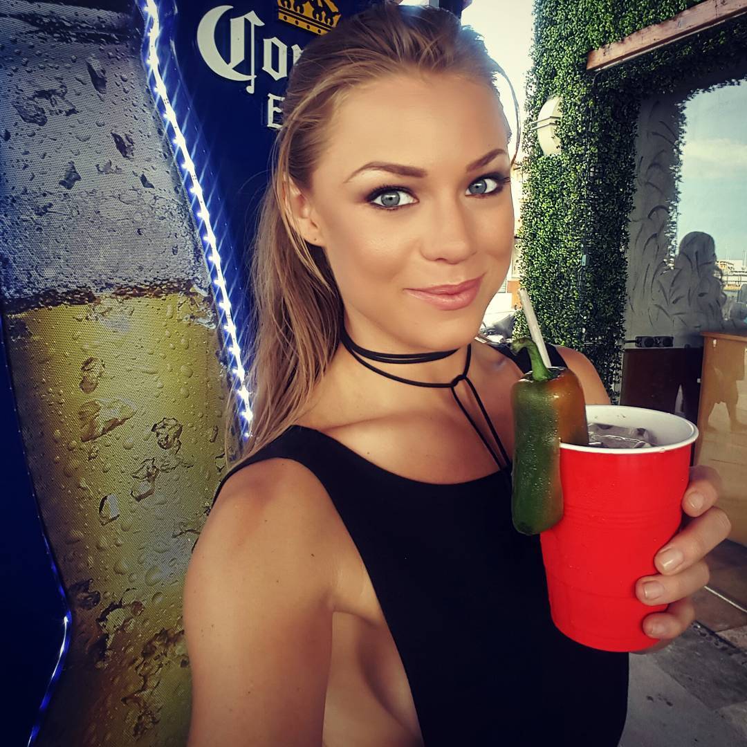 Nikki Leigh in a bikini