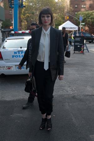 Coco Rocha @ NYC fashion week September 4, 2014