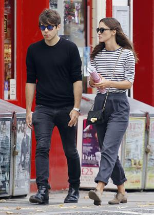 Keira Knightly & husband James Righton out shopping in North London September 3, 2014