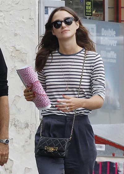 Keira Knightly & husband James Righton out shopping in North London September 3, 2014