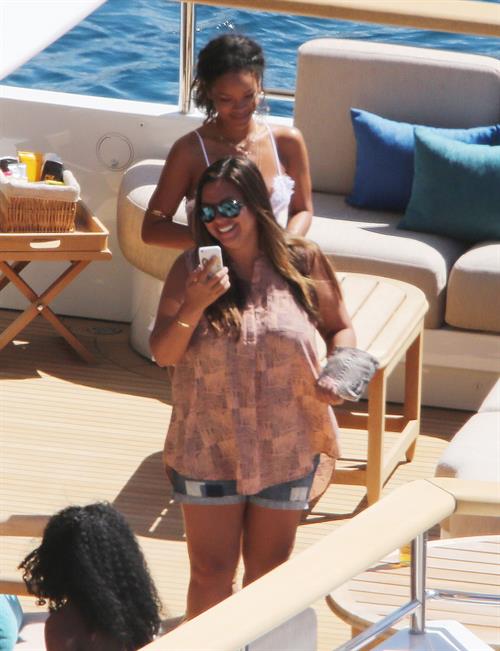 Rihanna in Calvi, Corsica