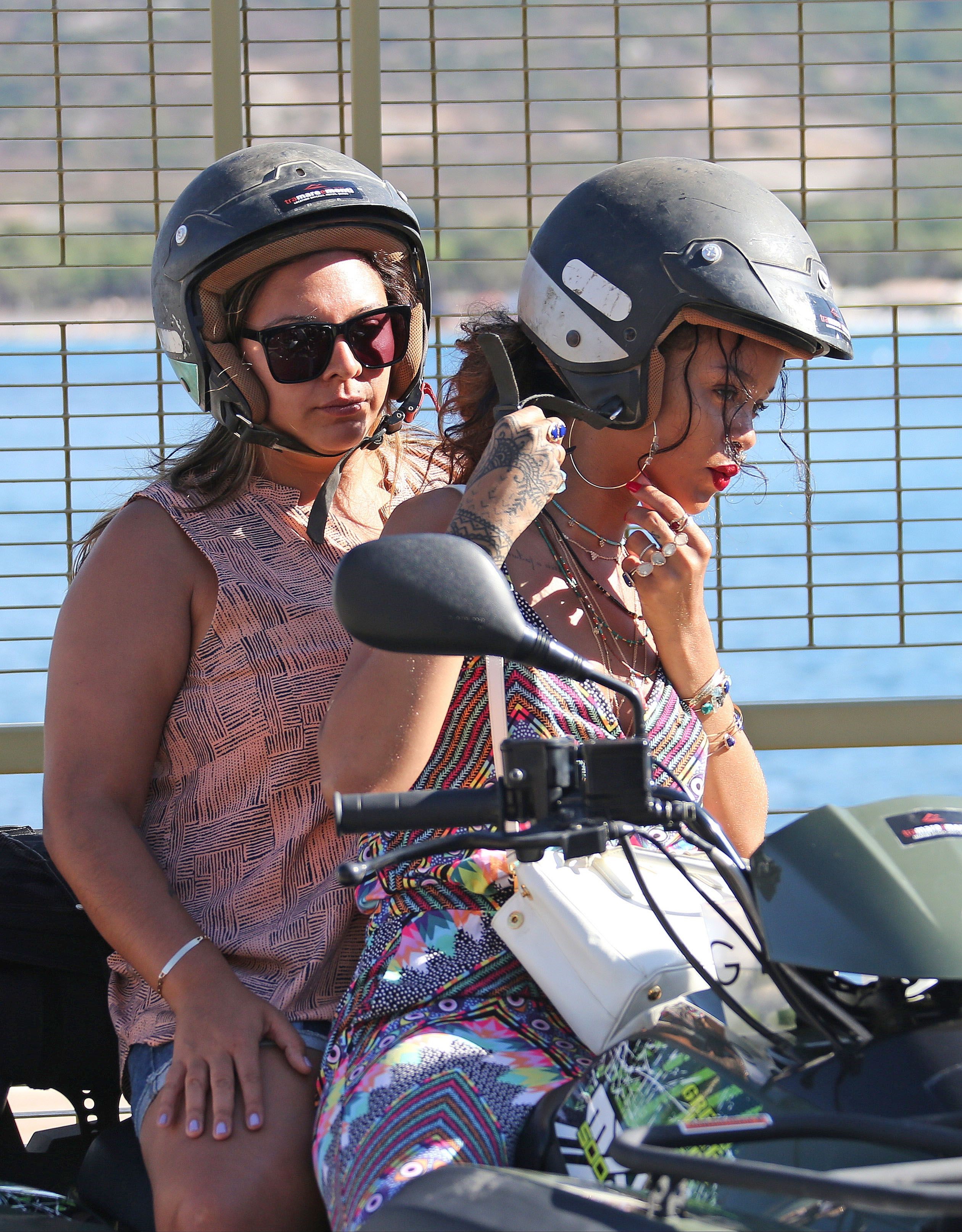 Rihanna in Calvi, Corsica