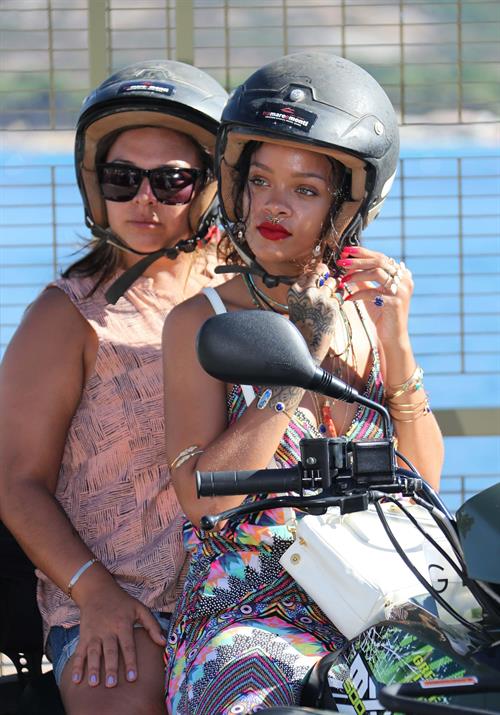Rihanna in Calvi, Corsica