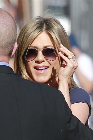 Jennifer Aniston at Jimmy Kimmel Live! in Los Angeles August 27, 2014