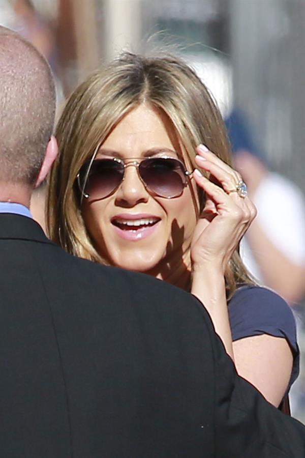 Jennifer Aniston at Jimmy Kimmel Live! in Los Angeles August 27, 2014