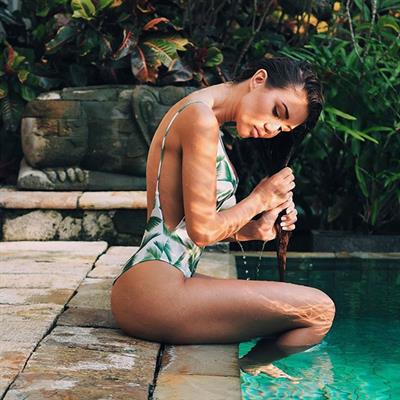 Pia Muehlenbeck in a bikini