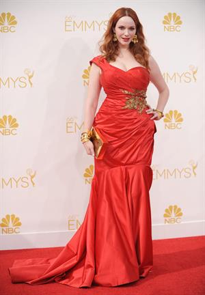Christina Hendricks at the 66th annual Primetime Emmy Awards, August 25, 2014