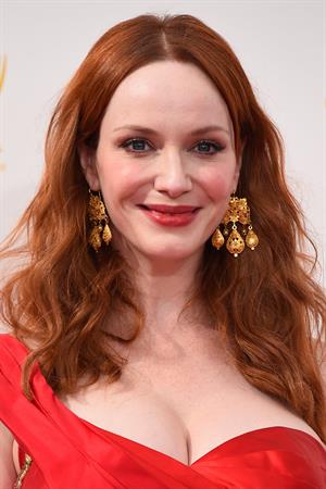 Christina Hendricks at the 66th annual Primetime Emmy Awards, August 25, 2014