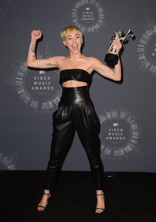 Miley Cyrus at the MTV Video Music Awards Aug. 24, 2014