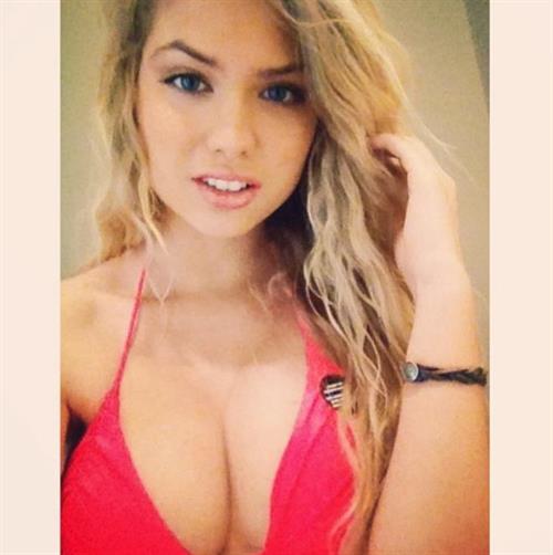 Alexandria Morgan in a bikini taking a selfie