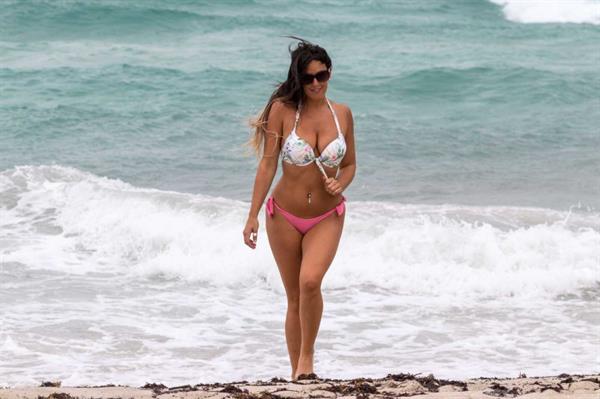 Claudia Romani in a bikini