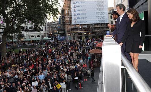 Jenna Coleman Dr. Who premiere in London August 23, 2014