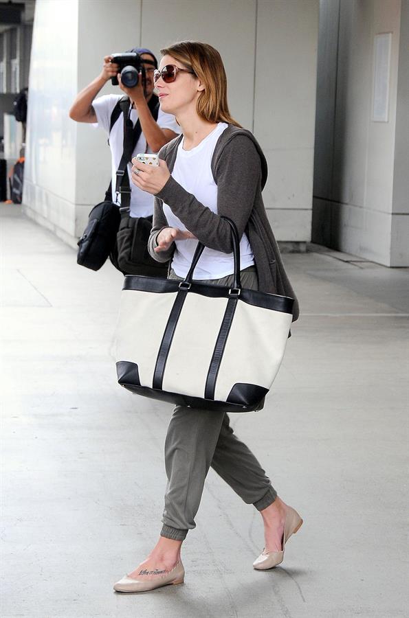 Ashley Greene arriving at LAX August 22, 2014